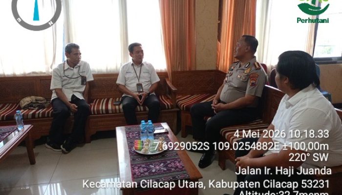 Perkuat Sinergitas, Administratur Baru Perhutani KPH Banyumas Barat Sambangi Polresta Cilacap
