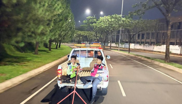 Respons Cepat Polsek Pagedangan Tindaklanjuti Dugaan Ranjau Paku di Kawasan BSD