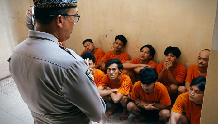 Polsek Ciputat Timur Gelar Pembinaan Rohani dan Mental untuk Tahanan