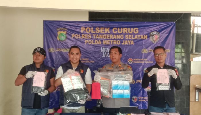 Polsek Curug Ungkap 3 Kasus Peredaran Obat Ilegal, 3 Tersangka Diamankan
