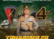 Kapolres Cianjur Ucapkan Dirgahayu Ke-4 Yonarmed 20/Bhadika Yudha
