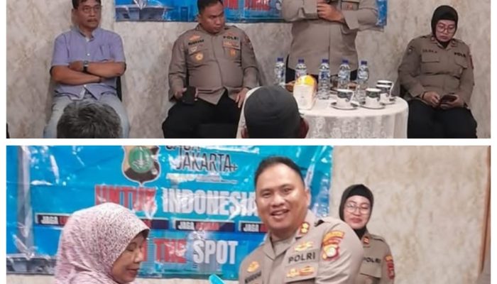 Perkuat Keamanan Lingkungan, Polsek Metro Kebayoran Baru Gelar Jaga Jakarta On The Spot Bersama Warga