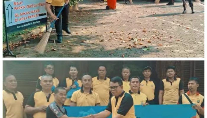 HUT Bhayangkara ke-80, Polres Metro Jakarta Selatan Gelar Bakti Religi di Gereja Santo Stefanus Cilandak Barat