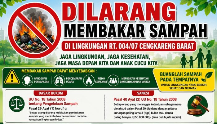 Asap Sampah Ganggu Kesehatan, Warga Jakarta Barat Minta Penegakan Aturan