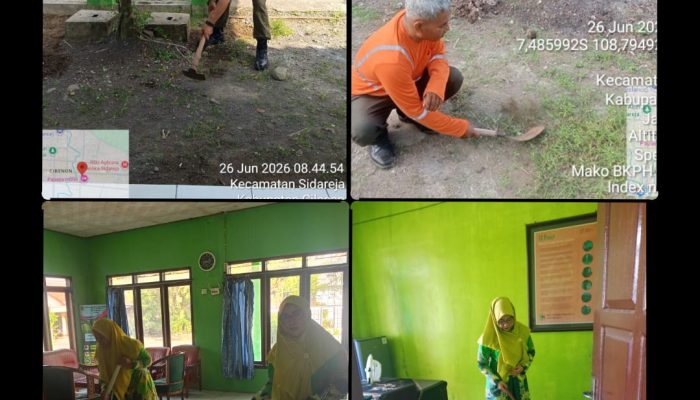 Wujudkan Lingkungan Sehat, Jajaran Perhutani KPH Banyumas Barat Rutin Gelar Jumat Bersih 5R