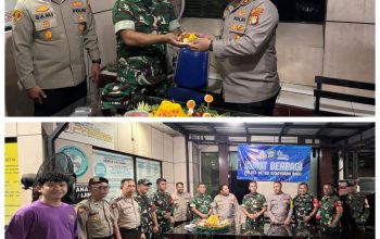 Soliditas TNI – Polri Pada HUT Bhayangkara ke 80, Koramil Kebayoran Baru Geruduk Polsek Metro Kebayoran Baru