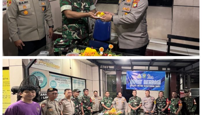Soliditas TNI – Polri Pada HUT Bhayangkara ke 80, Koramil Kebayoran Baru Geruduk Polsek Metro Kebayoran Baru