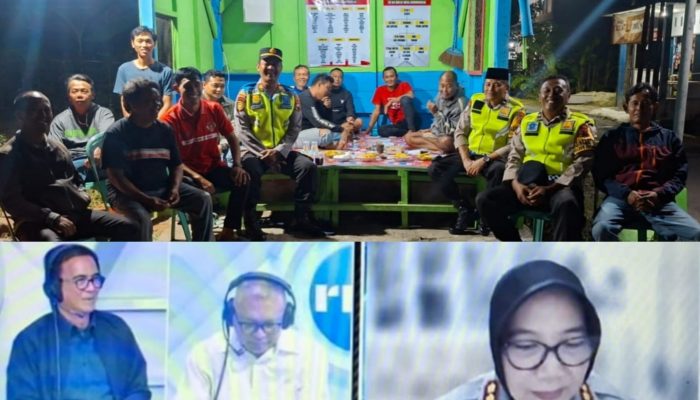 Dukung Program Polda Jateng, Polsek Sidareja Gelar Ronda Malam Bersama Warga Lewat Zoom Meeting