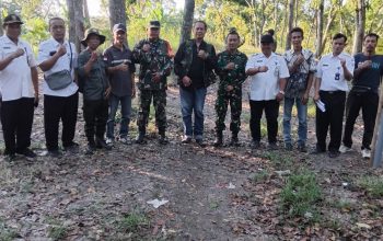 Perkuat Sinergitas, Pemasangan Patok Batas KDKMP Desa Brebeg Berjalan Aman dan Lancar