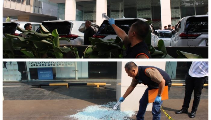 Kaca Kantor BGN Pecah, Polisi: Dugaan Awal Faktor Cuaca Panas