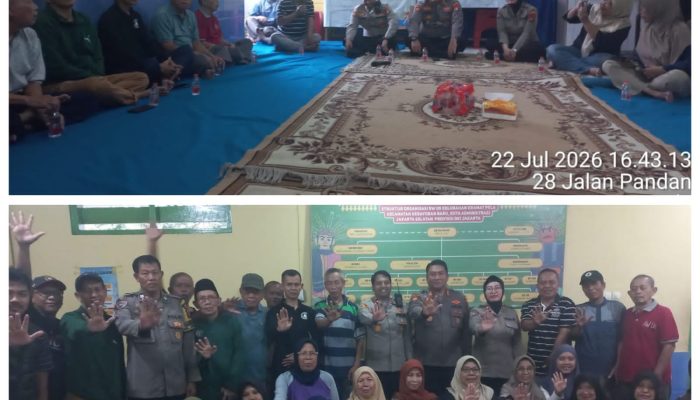 Tampung Aspirasi Warga Kramat Pela, Polsek Metro Kebayoran Baru Dalam Jaga Jakarta On The Spot