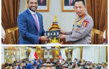 Kapolri Terima Audiensi Direktur FBI, Perkuat Kerja Sama Penanggulangan Kejahatan Transnasional