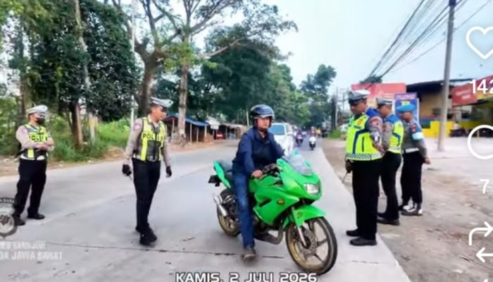 Cianjur Perang Lawan Knalpot Brong, Razia Gabungan Digelar Demi Jalanan Lebih Tertib
