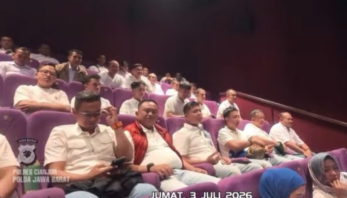 Kapolres Cianjur Ajak Seluruh Personel Nobar Film “Tanah Runtuh”, Ini Tujuannya