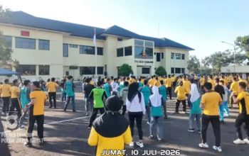 “Polres Cianjur Perkuat Disiplin dan Kebugaran Personel Lewat Apel hingga Olahraga Bersama”