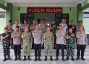 Pererat Soliditas, Kapolda Kaltara Silaturahmi dengan Danrem 092/Maharajalila