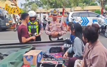 Operasi Satlantas Polres Cianjur: 32 Knalpot Brong Diamankan, Penumpang Pikap Diberi Tumpangan Aman