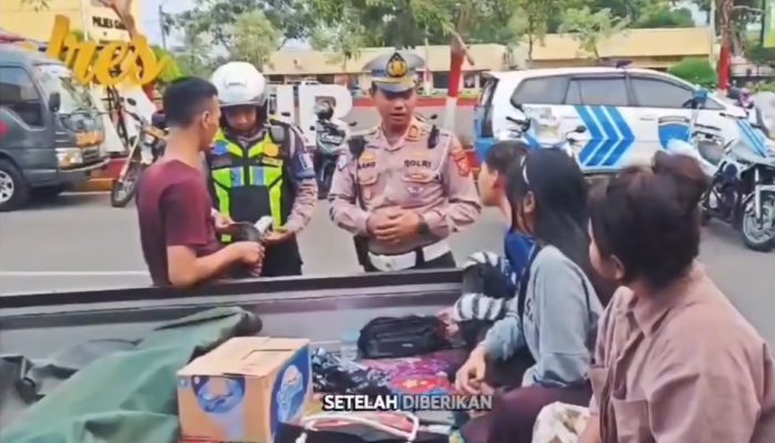 Operasi Satlantas Polres Cianjur: 32 Knalpot Brong Diamankan, Penumpang Pikap Diberi Tumpangan Aman