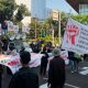 Aksi Penyampaian Pendapat di Merdeka Selatan Berlangsung Aman Berkat Pengamanan Brimob
