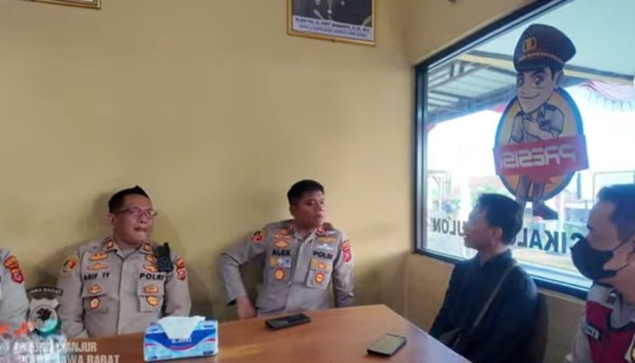 Satu Laporan ke Call Center 110, Respons Cepat Polres Cianjur dan Kepedulian Kapolres Bantu Korban Kecelakaan